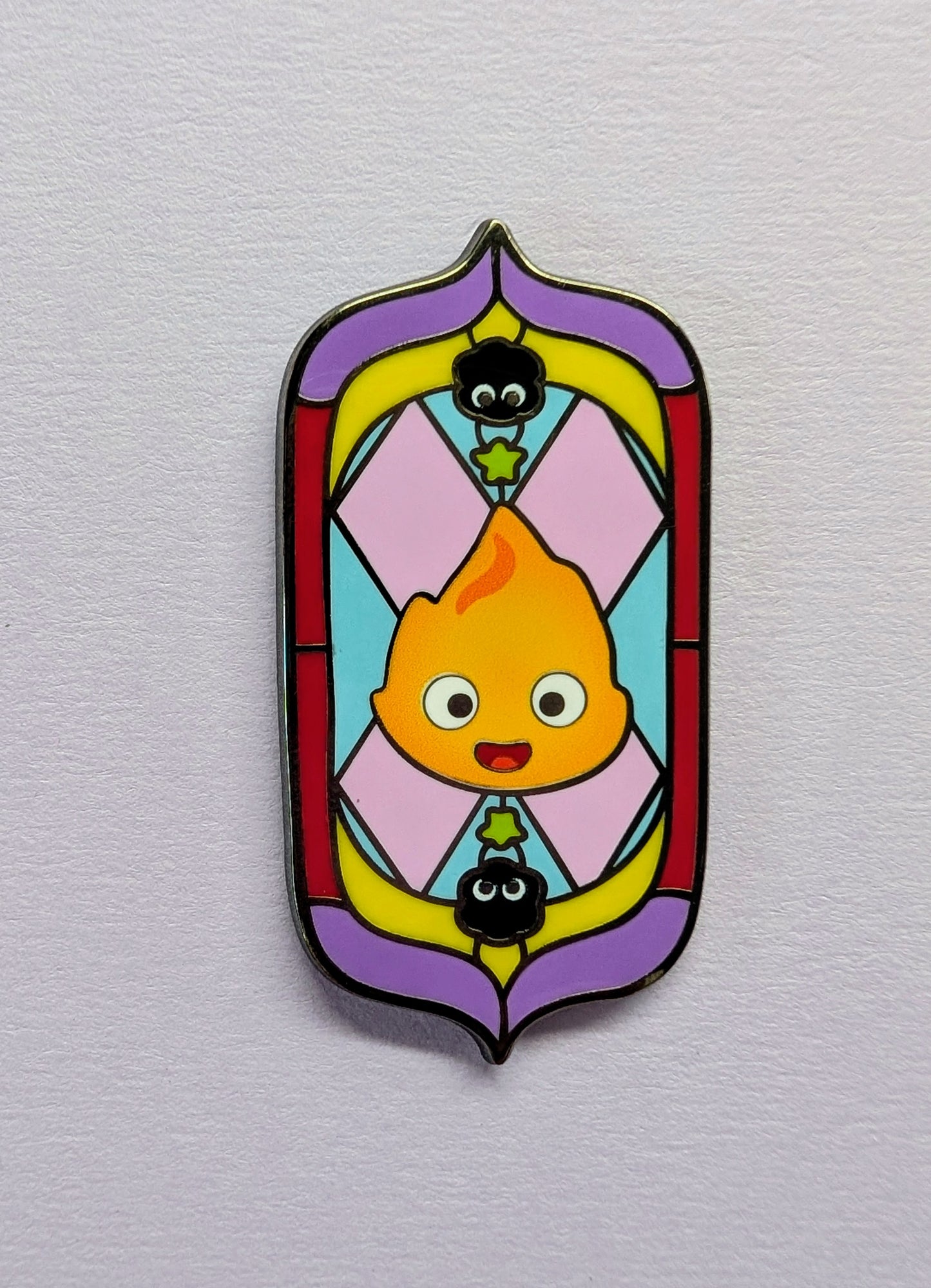 Calcifer Panel Enamel Pin