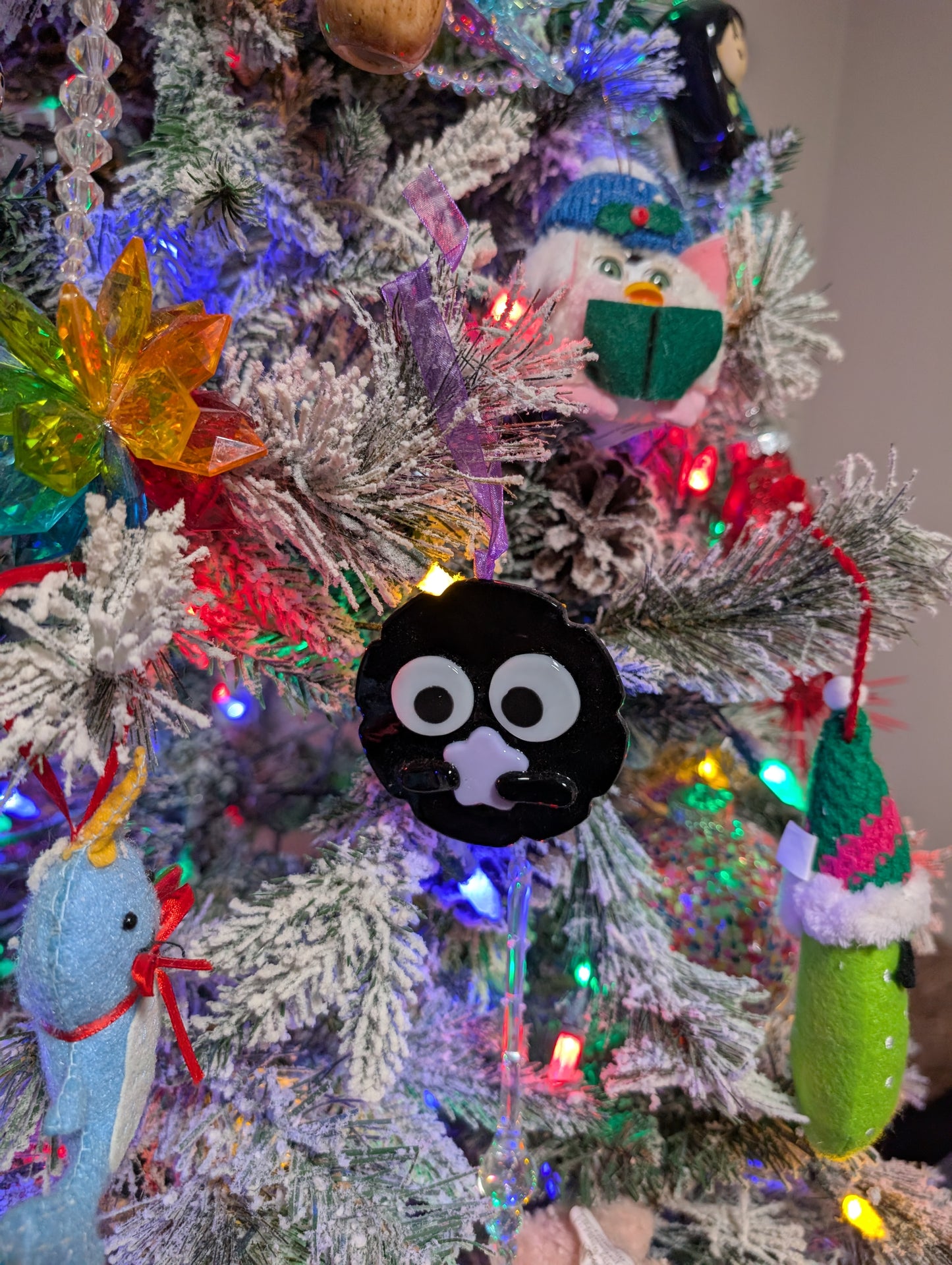 Glass Soot Ornament