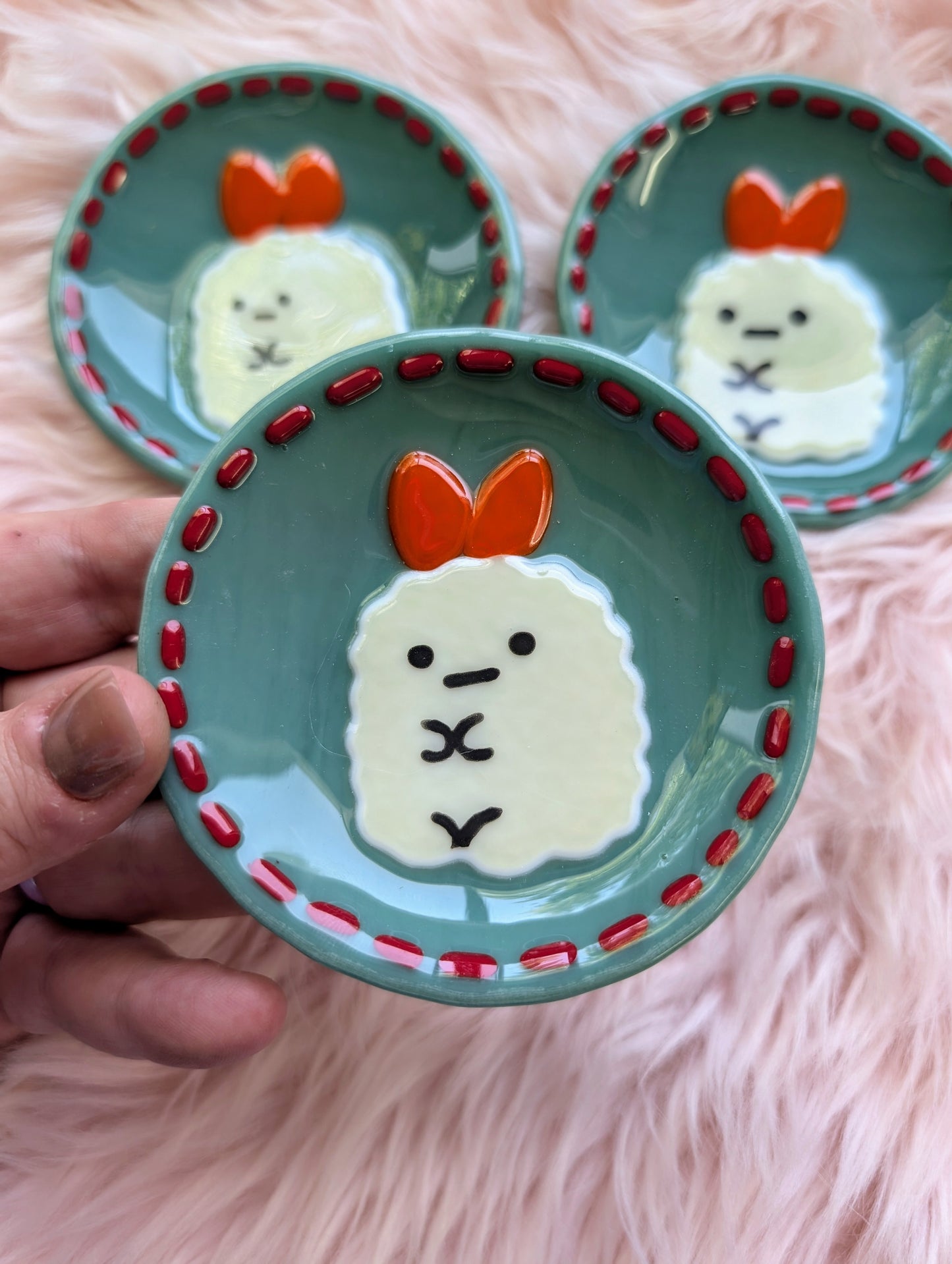 Sanrio Shrimp Tempura Glass Dish