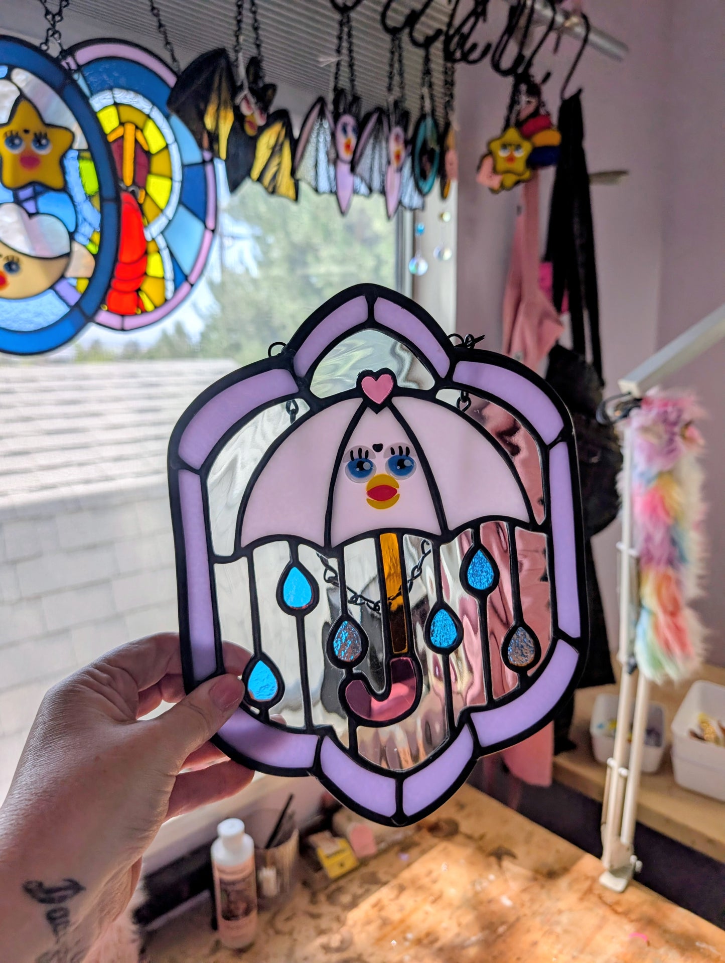 Furby Umbrella Panel- Water glass