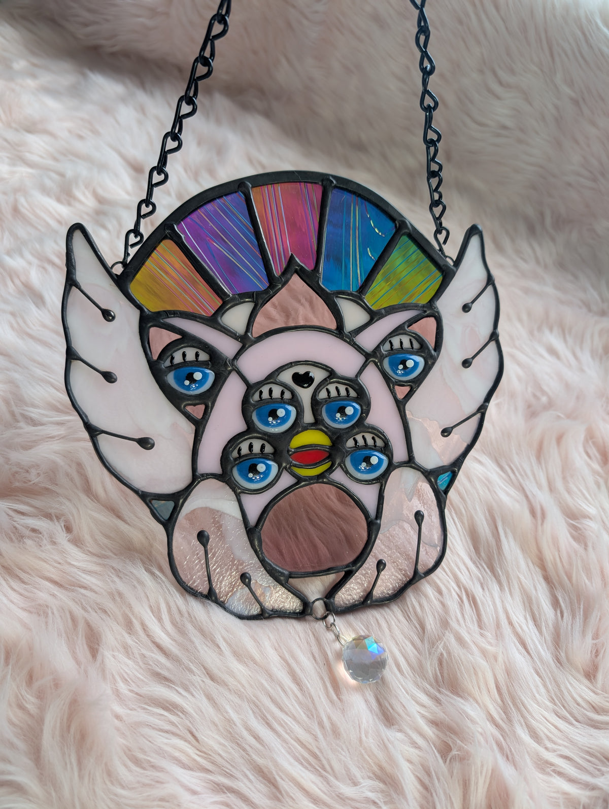 Rainbow dichroic biblically accurate furby angel