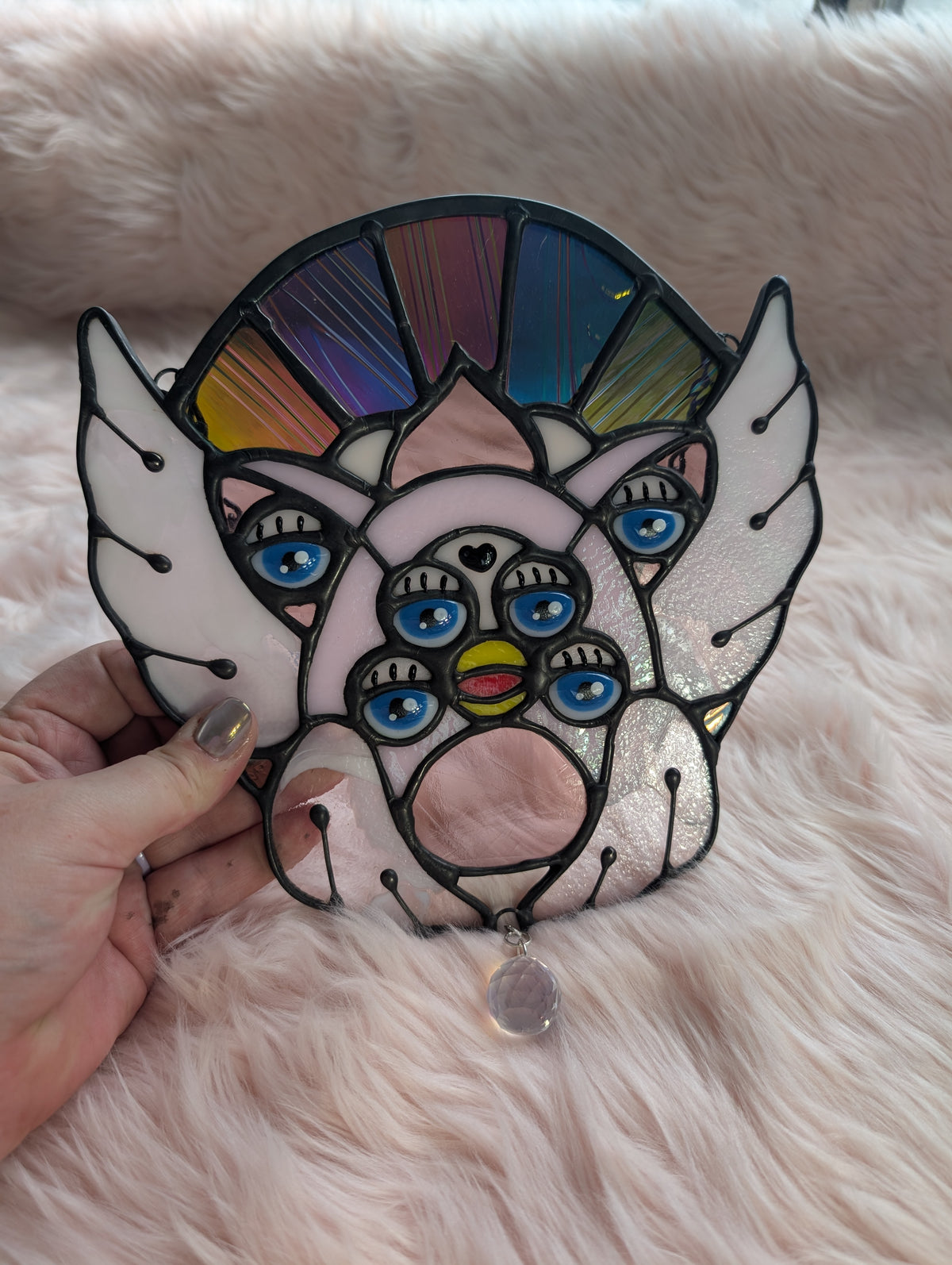 Rainbow dichroic biblically accurate furby angel
