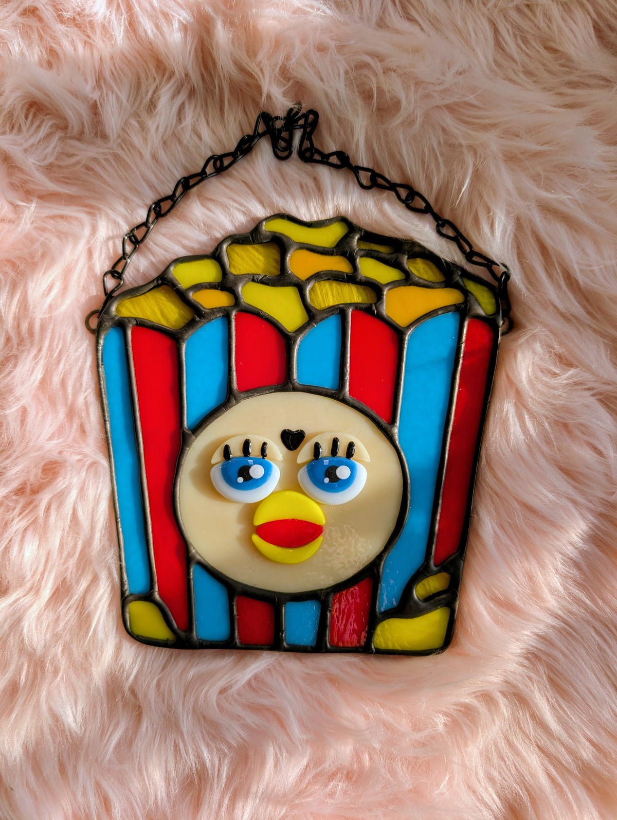 Creepy popcorn furb stained glass