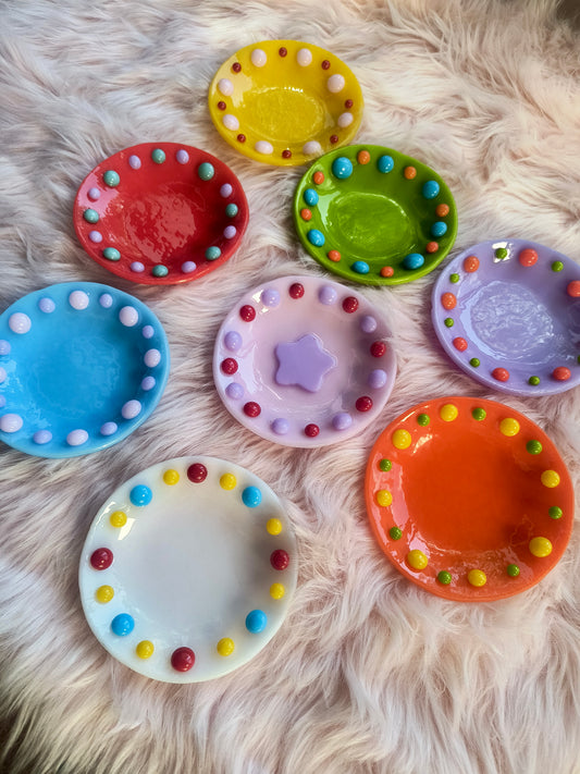 Glass trinket dishes