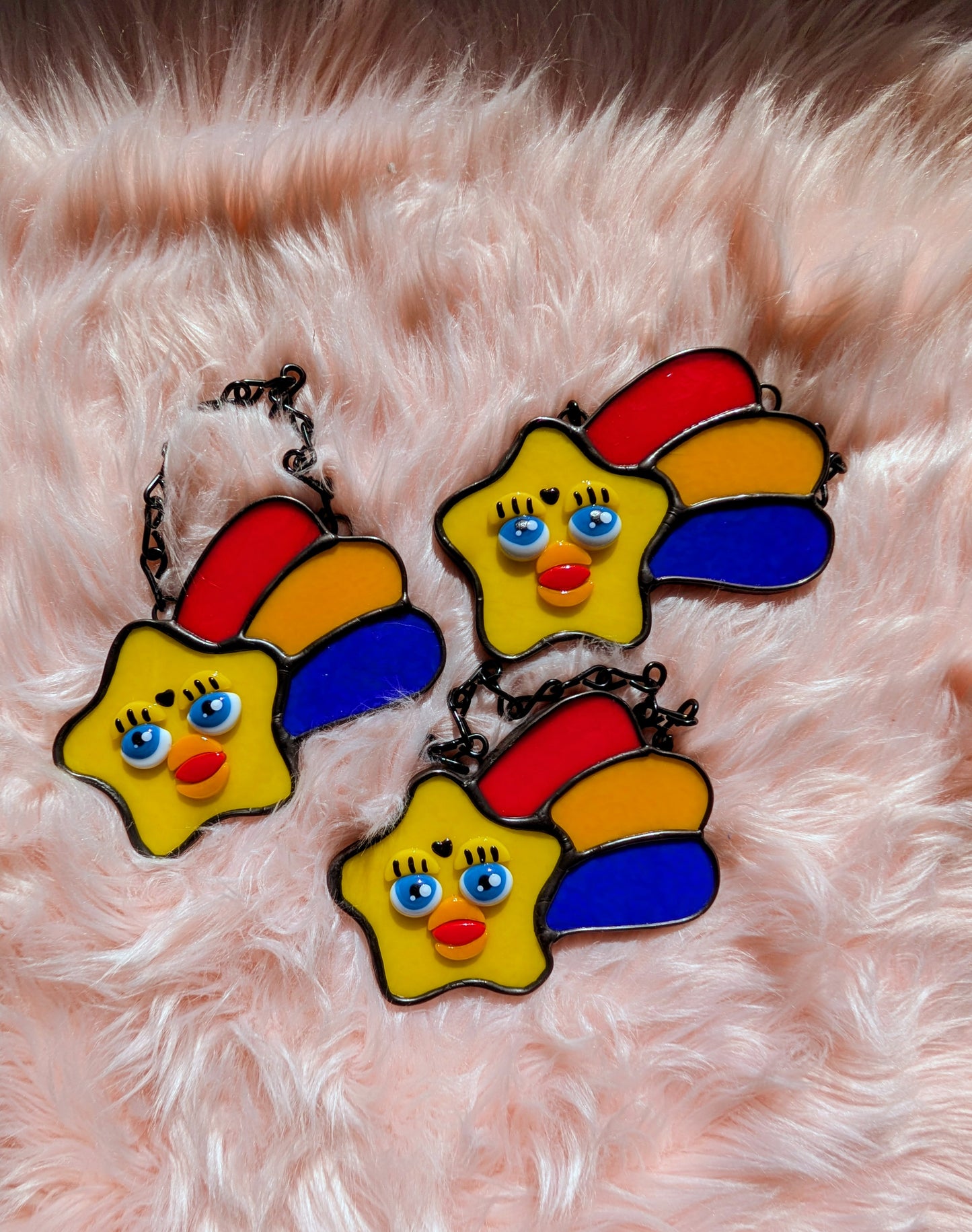 Red/Orange/Blue Shooting Star