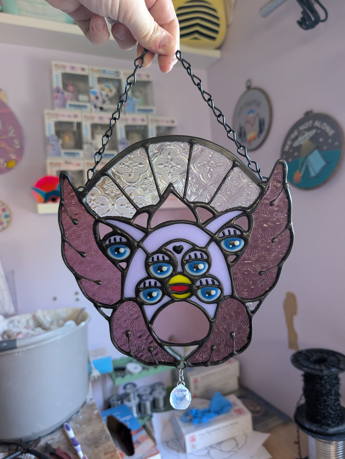 Purple Biblically Accurate Furby Angel