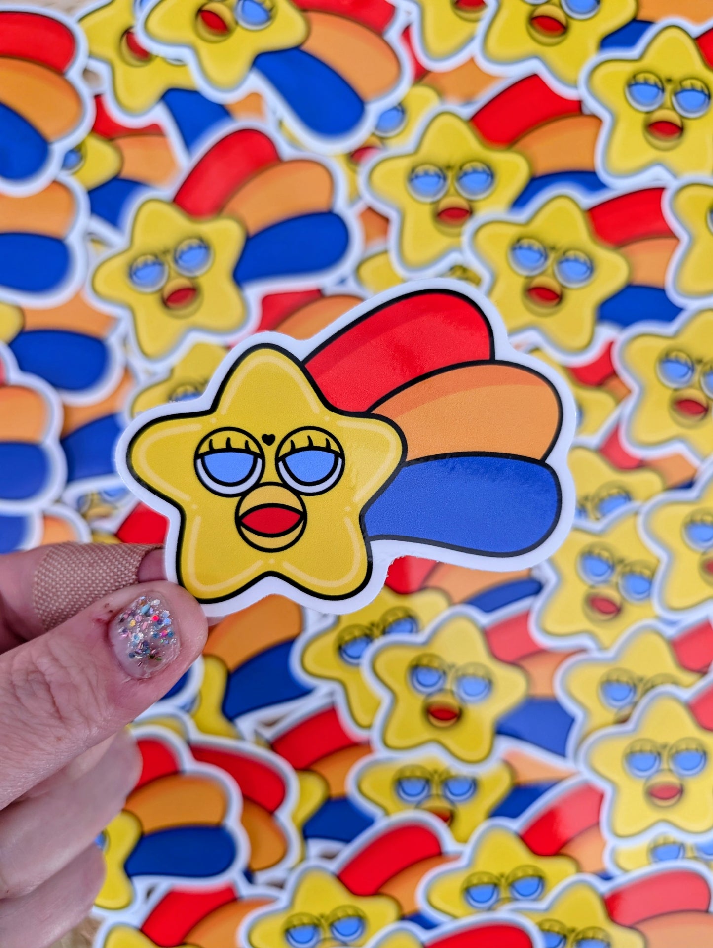 Shooting Star Vinyl Sticker