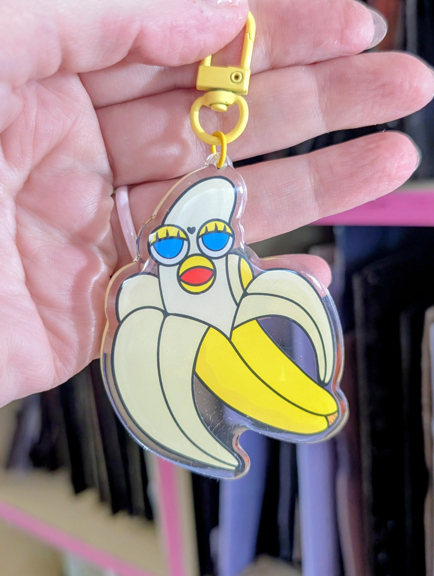 Banana Furby Keychain