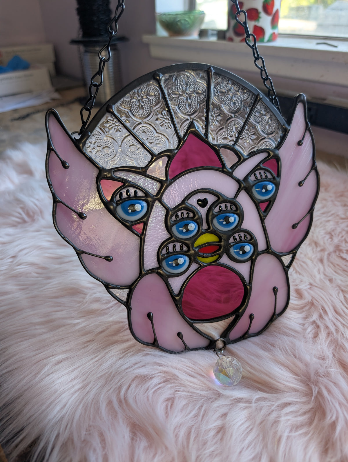 Pink Biblically Accurate Furby Angel #1