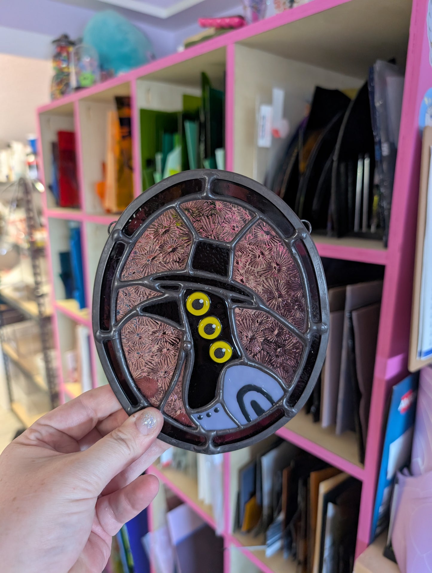 Derpy Bird Panel Stained Glass