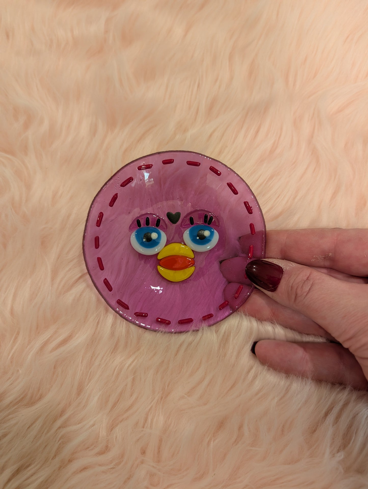 Oopsie pink furby dish- DISCOUNTED