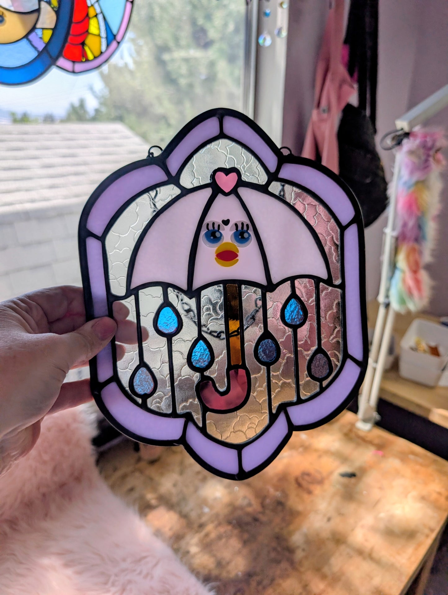 Furby Umbrella Panel- Cloud glass