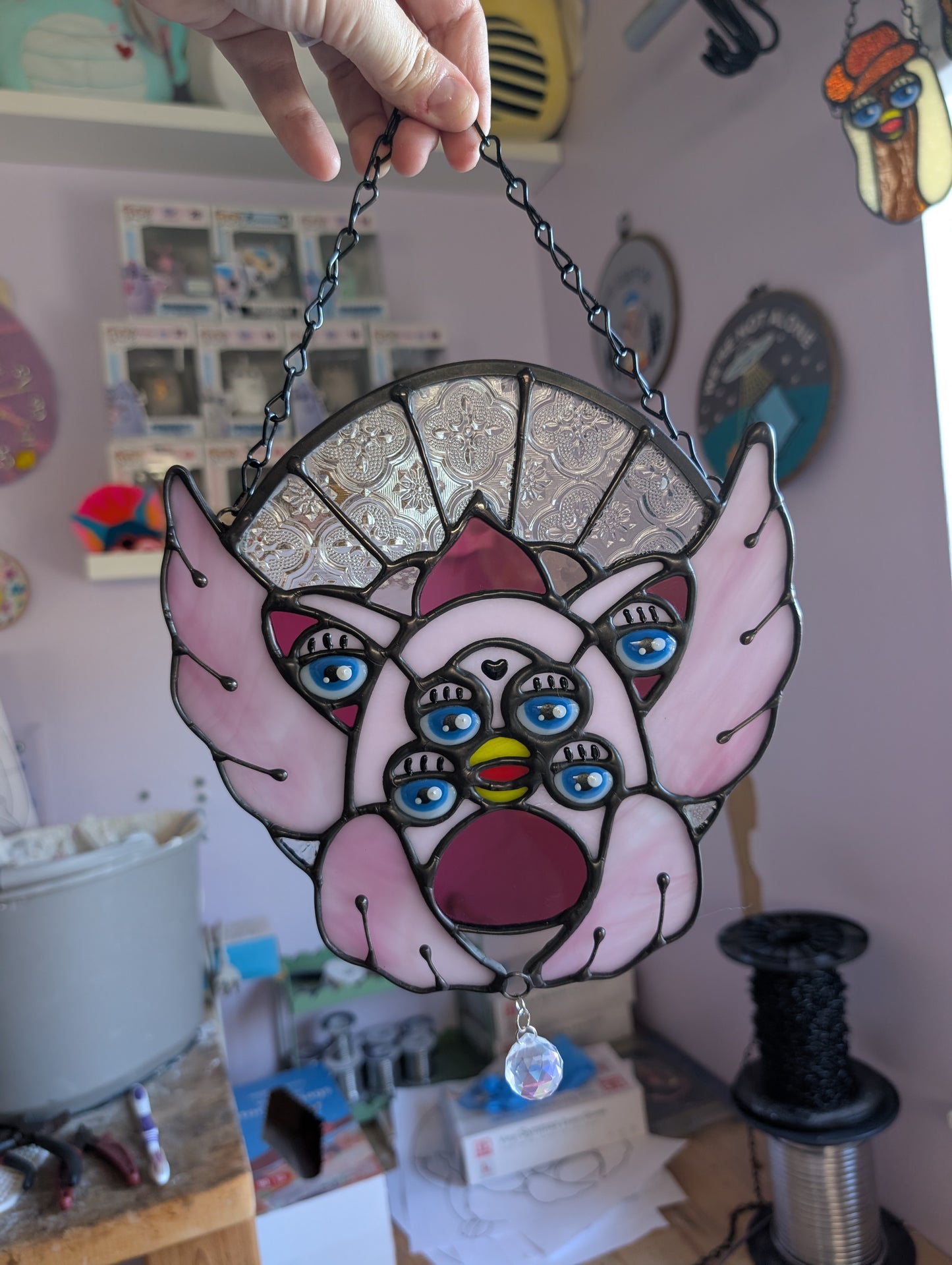 Pink Biblically Accurate Furby Angel #1