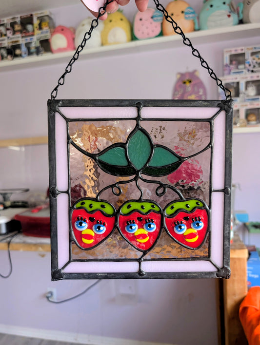 Strawberry-Inspired Furby Panel