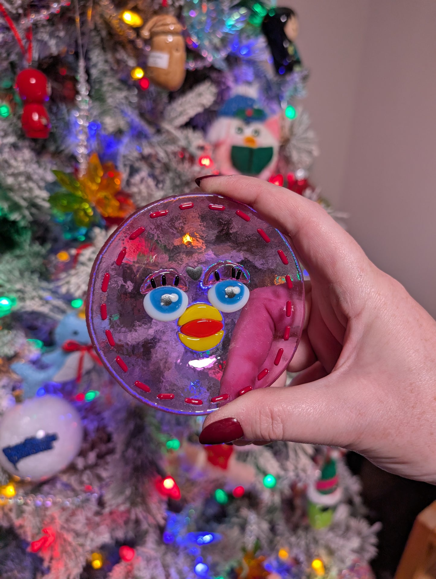 Oopsie pink furby dish- DISCOUNTED