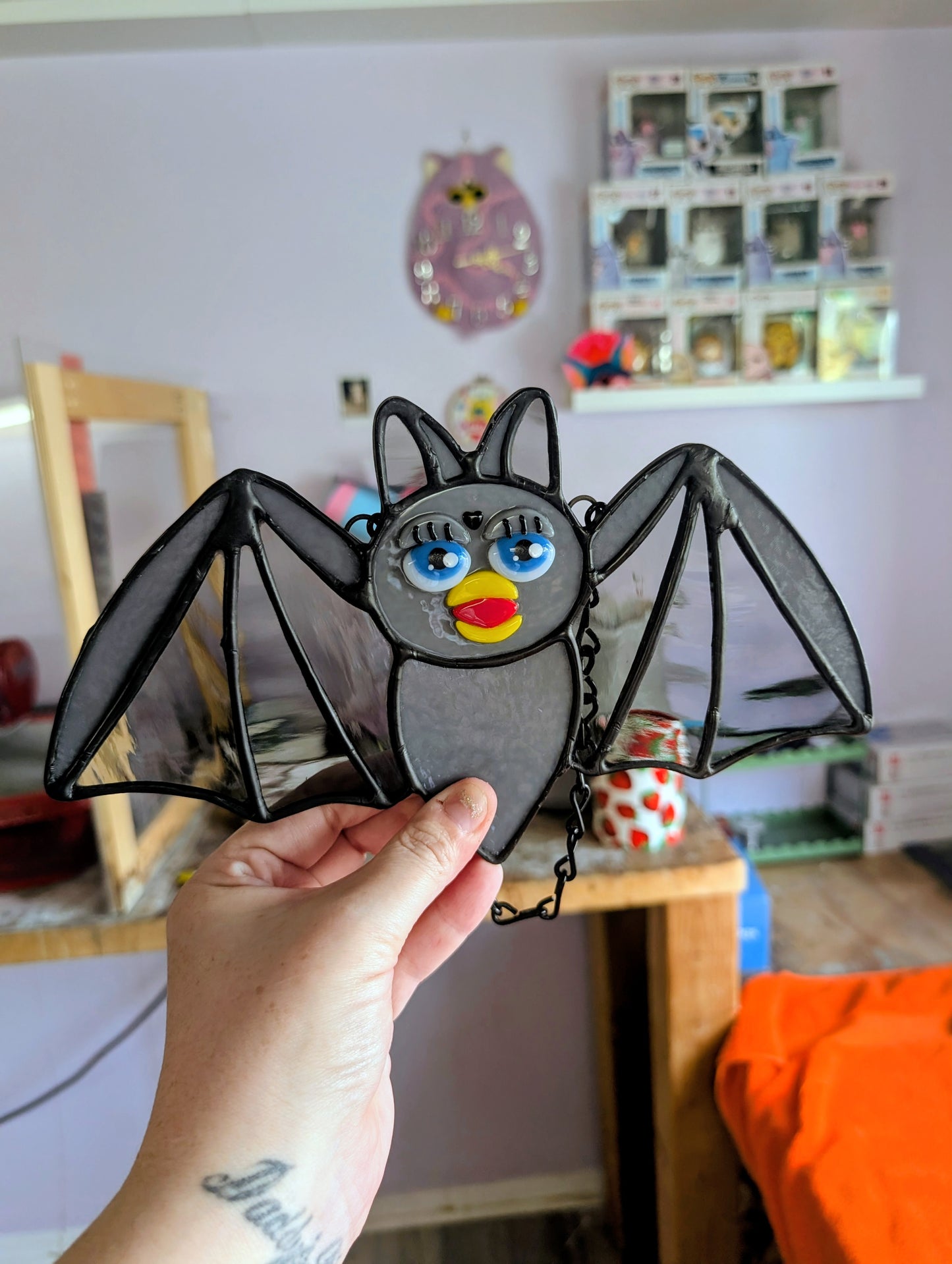 Gray Furby Bat