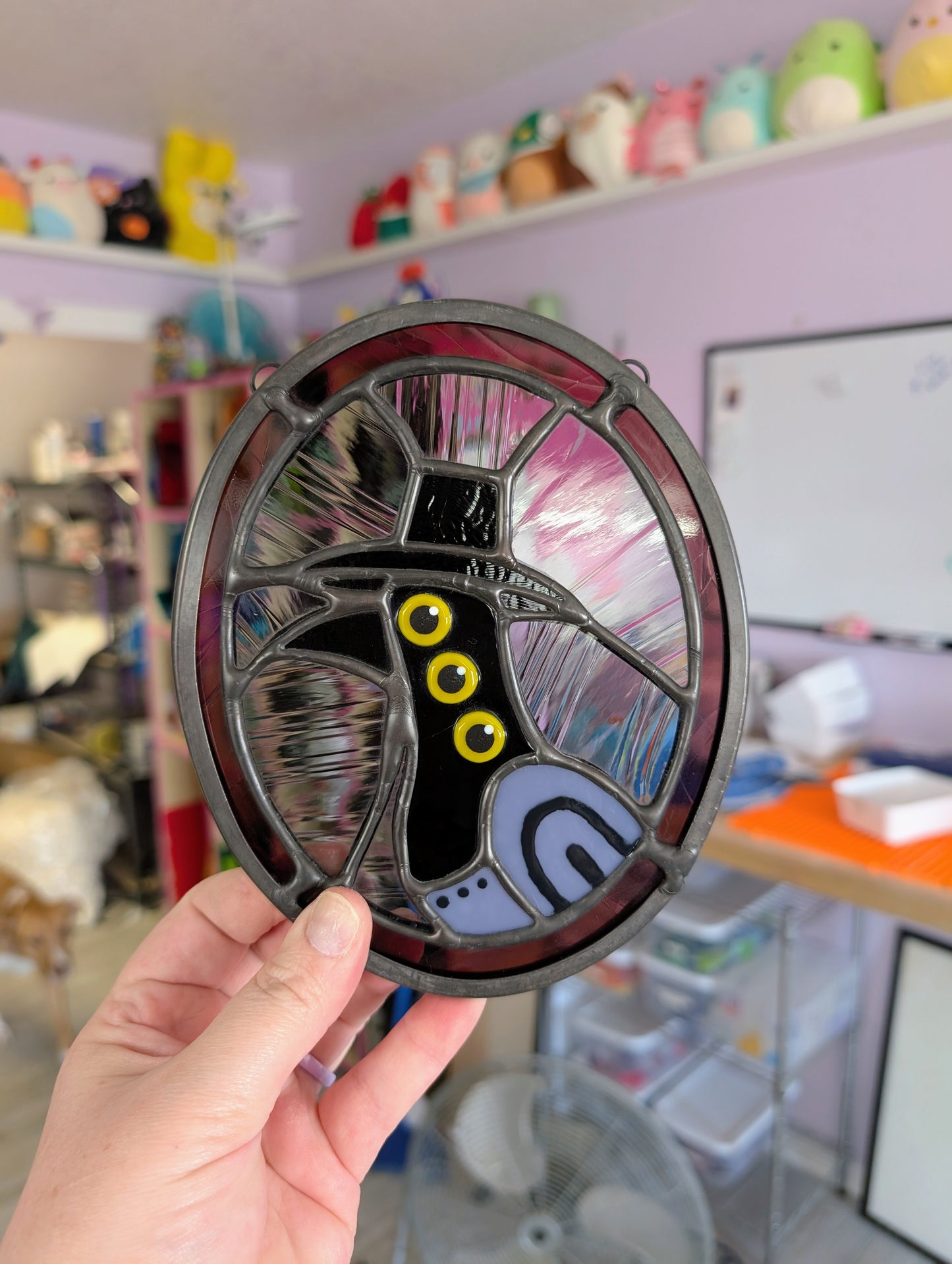 Derpy Bird Panel Stained Glass