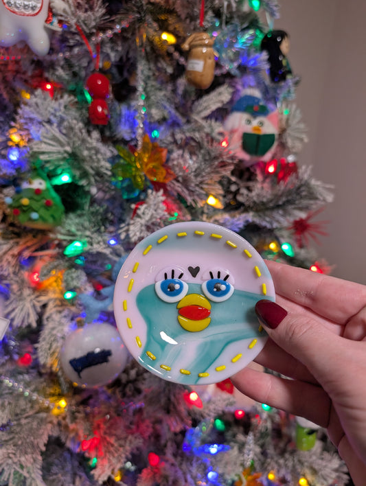 Pink(s) Fused Glass Furby Dishes