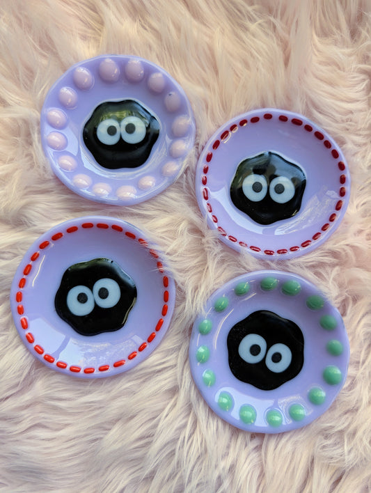Decorative Soot Glass Dish