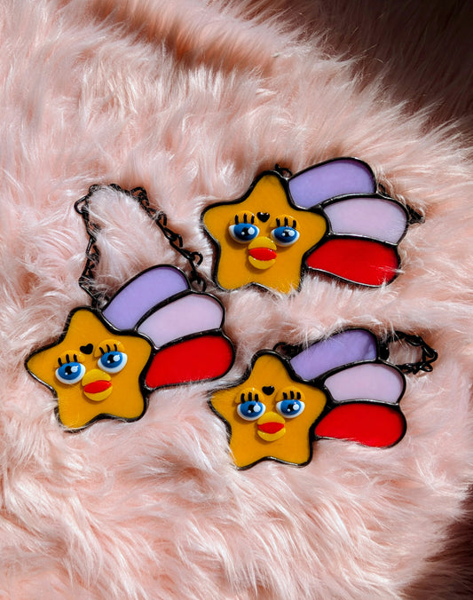 Purple/Pink/Red Shooting Star