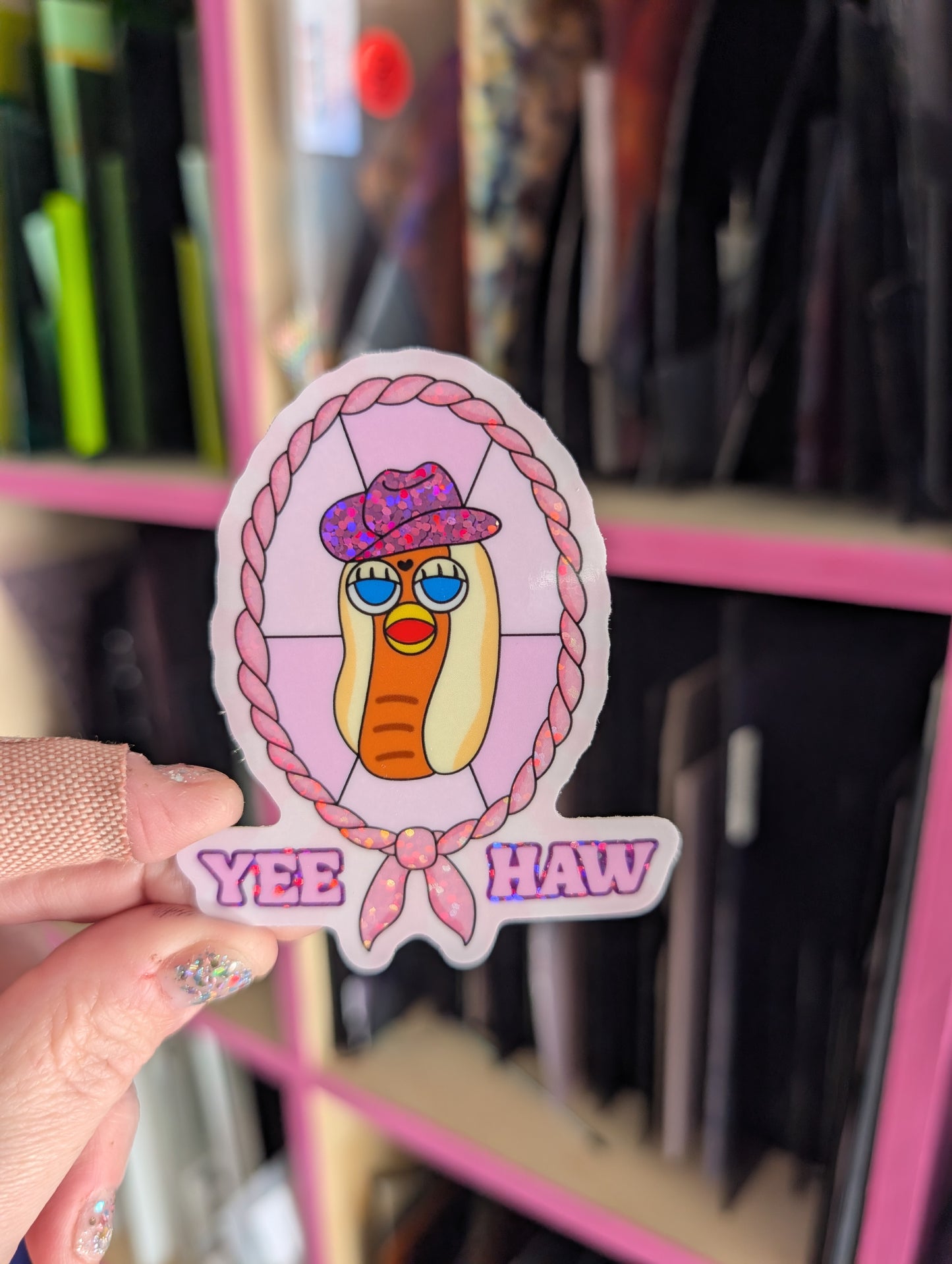 Rhinestone Cowboy Vinyl Sticker