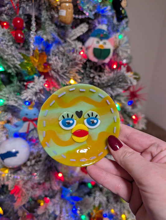 Green & Orange Squiggle Furby Trinket Dish