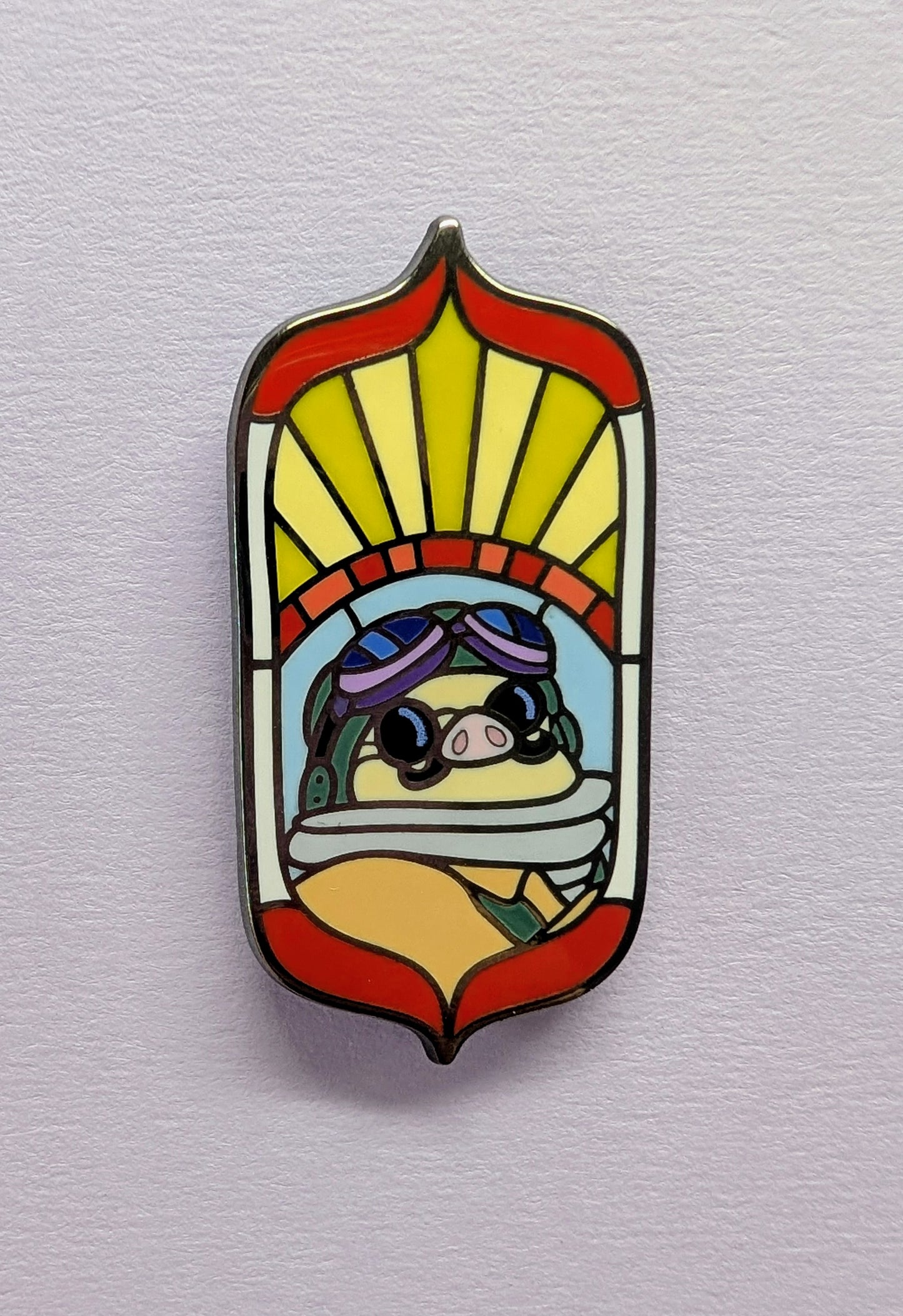 Porco Rosso Panel Enamel Pin