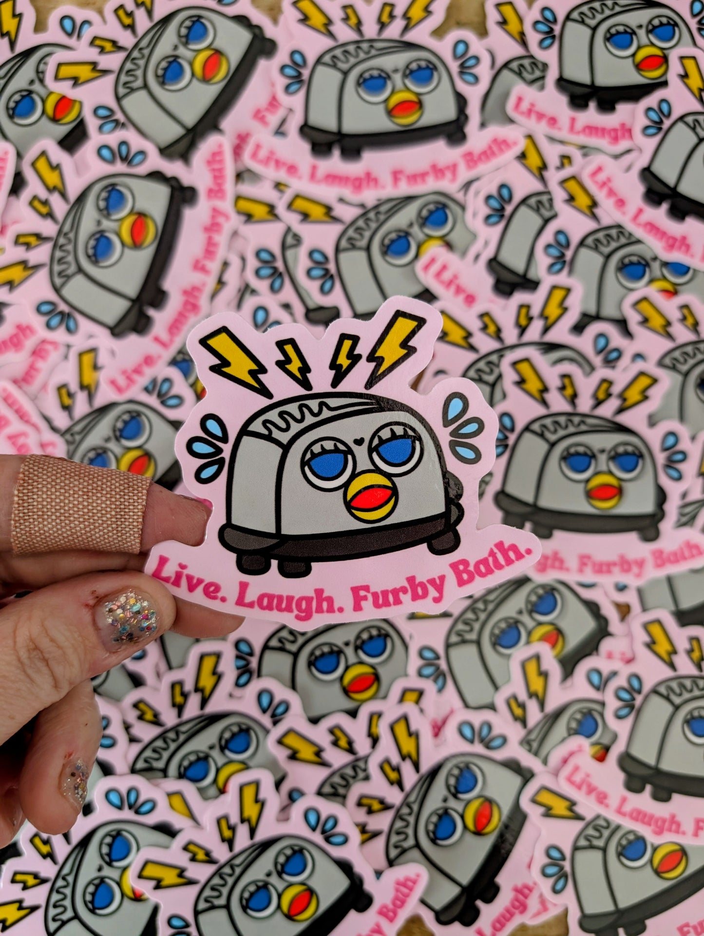 Toaster Bath Vinyl Sticker