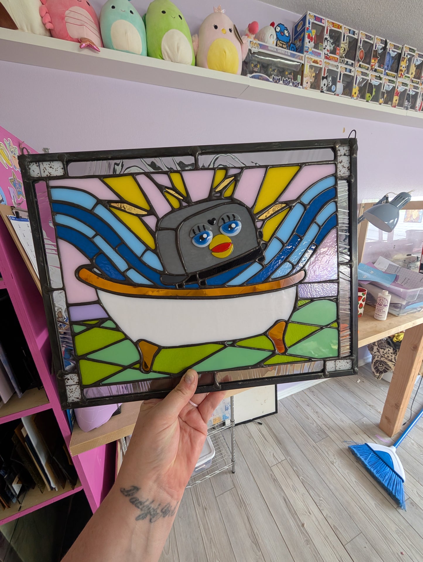 Live. Laugh. Furby Bath Panel