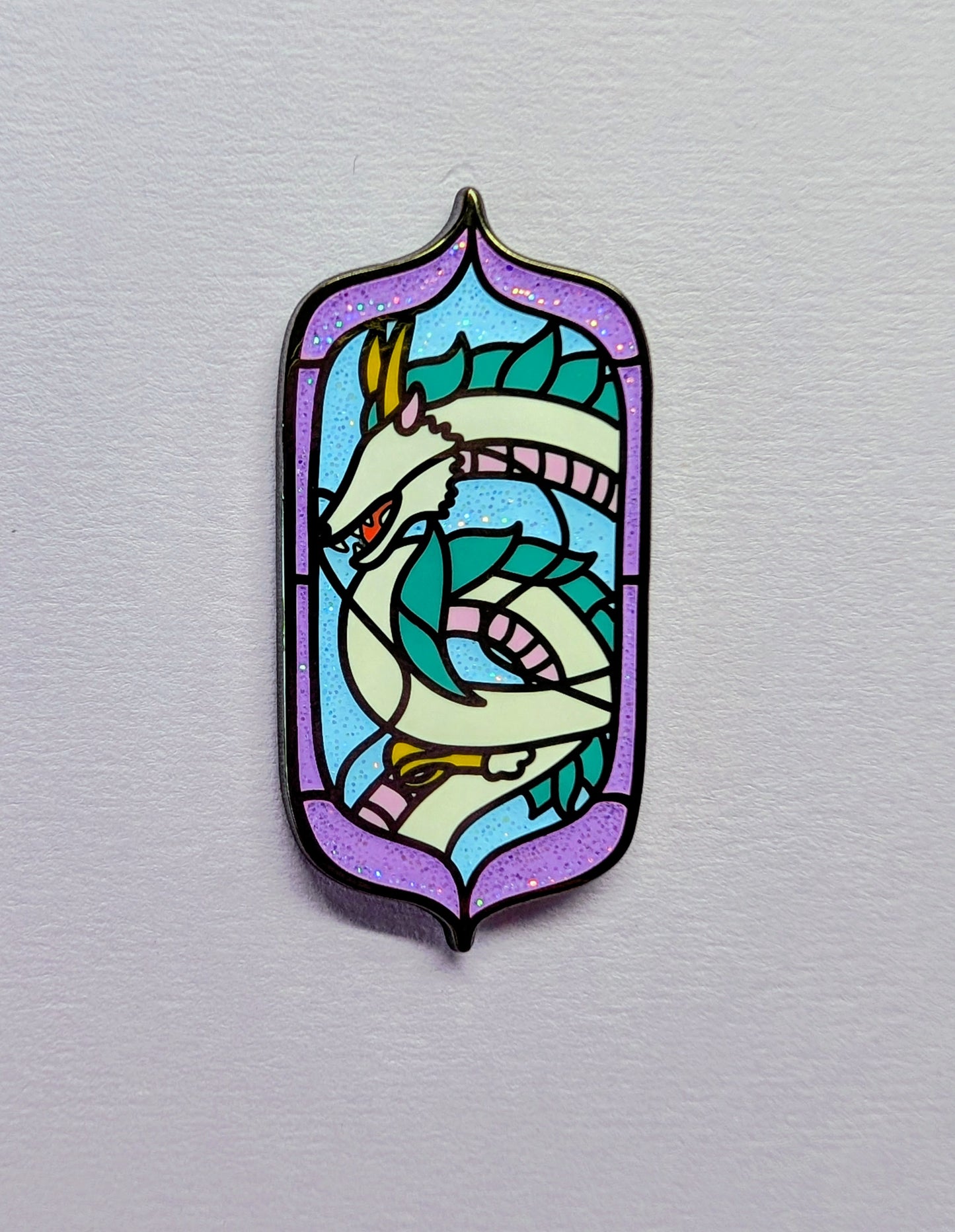 Haku Panel Enamel Pin