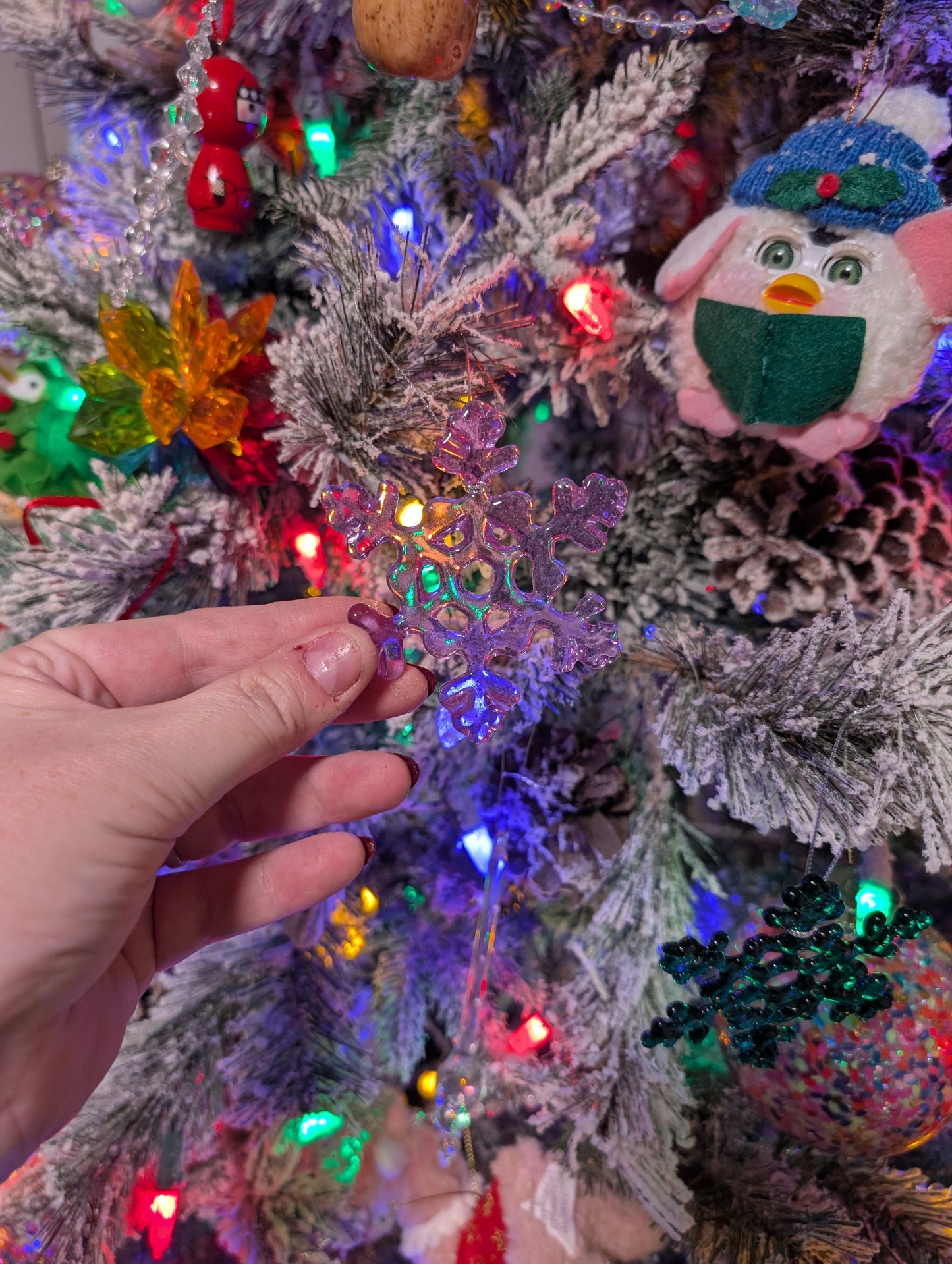 Mystery Glass Snowflake Ornament
